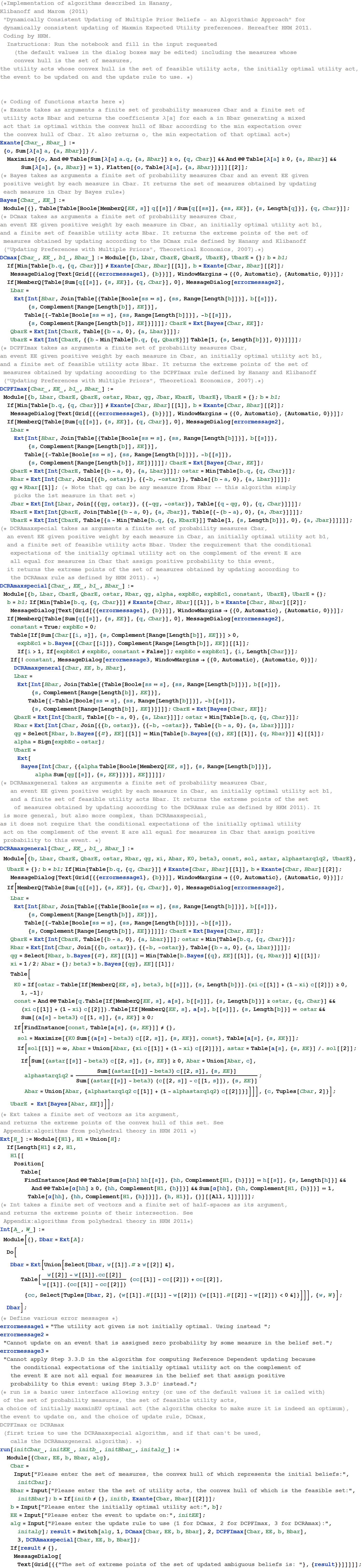 Algorithms from Hanany Klibanoff Marom 2011 coded in Mathematica for user_1.gif